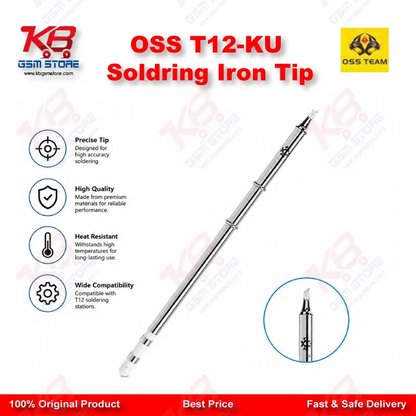 OSS T12-KU Soldering Iron Tip – Knife Shape K Bit for T12 Stations
