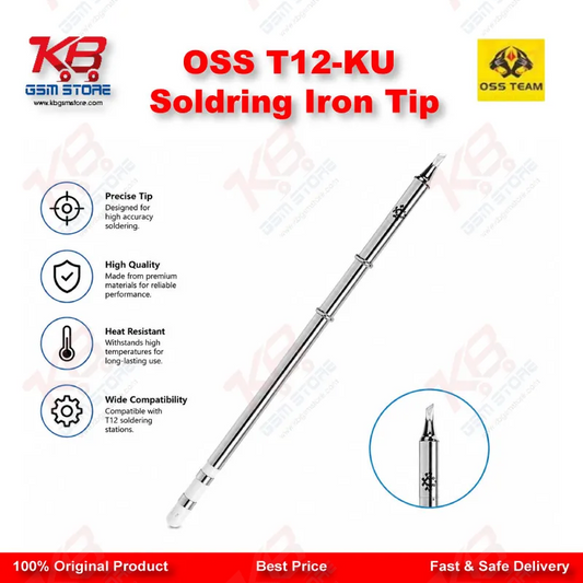 OSS T12-KU Soldering Iron Tip – Knife Shape K Bit for T12 Stations
