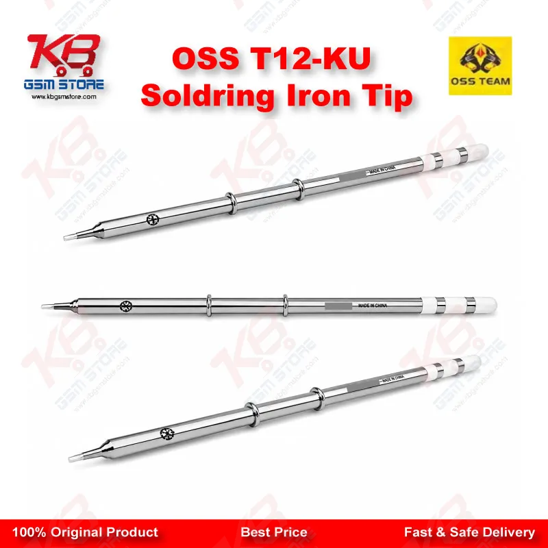 OSS T12-KU Soldering Iron Tip – Knife Shape K Bit for T12 Stations