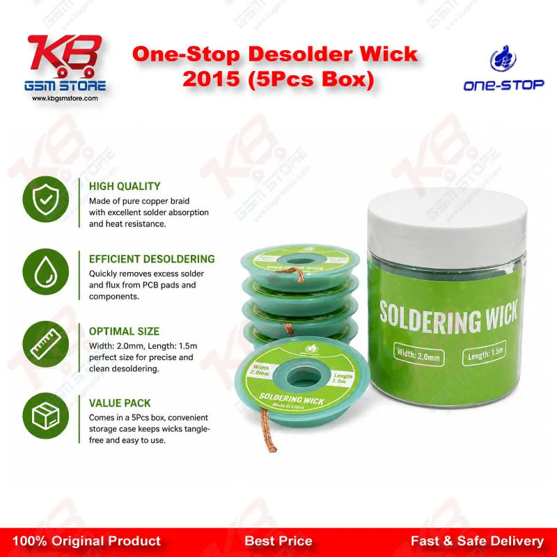 One-Stop Desolder Wick 2015 (5Pcs Box)