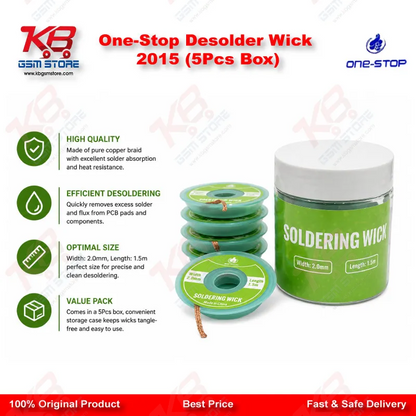 One-Stop Desolder Wick 2015 (5Pcs Box)