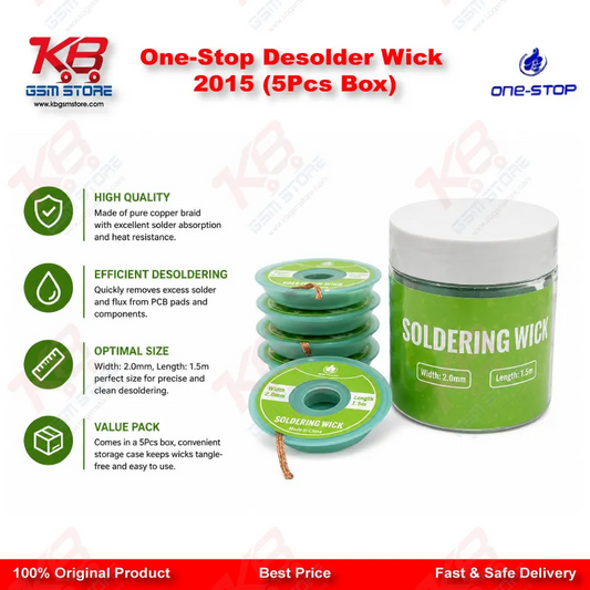 One-Stop Desolder Wick 2015 (5Pcs Box)