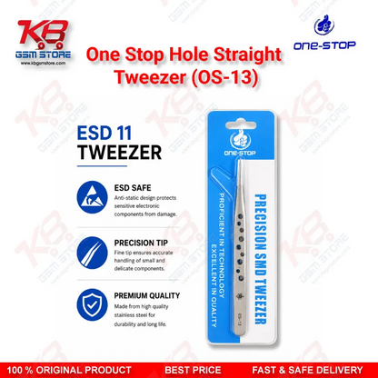 One-Stop OS-13 Straight Hole Tweezer