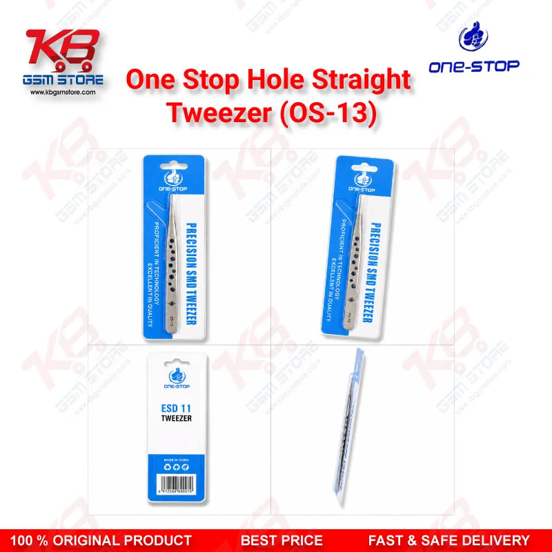 One-Stop OS-13 Straight Hole Tweezer
