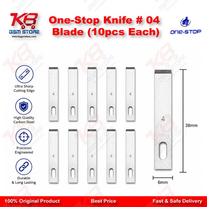 One-Stop Knife # 04 Blade (10pcs Each)