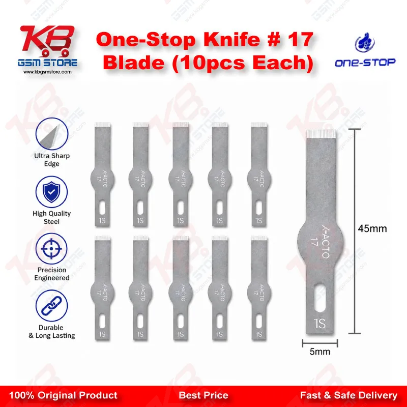 One-Stop Knife # 17 Blade (10pcs Each)