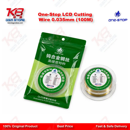 One-Stop LCD Cutting Wire 0.035mm (100M)