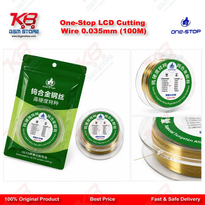 One-Stop LCD Cutting Wire 0.035mm (100M)