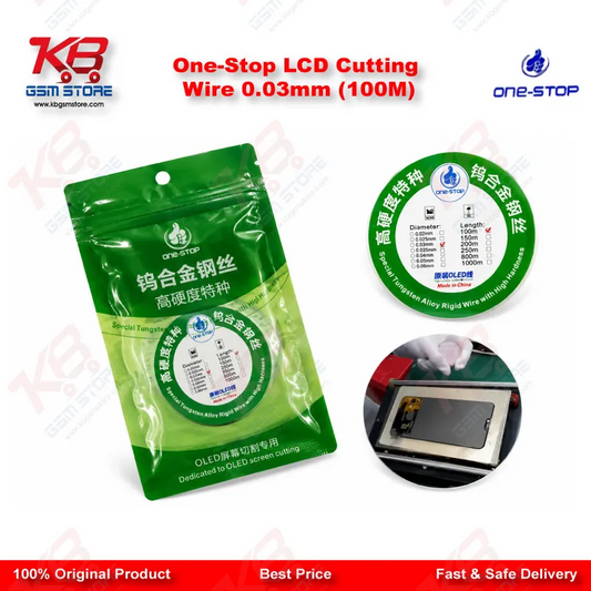 One-Stop LCD Cutting Wire 0.03mm (100M)