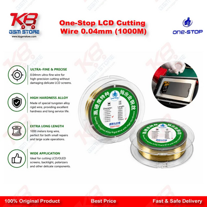 One-Stop LCD Cutting Wire 0.04mm (1000M)