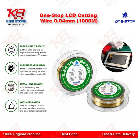 One-Stop LCD Cutting Wire 0.04mm (1000M)
