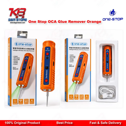 One Stop OCA Glue Remover Orange – Electric LCD Screen Degumming Tool with Needles