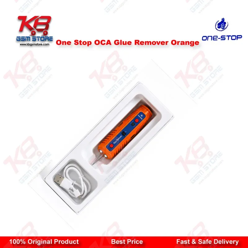 One Stop OCA Glue Remover Orange – Electric LCD Screen Degumming Tool with Needles