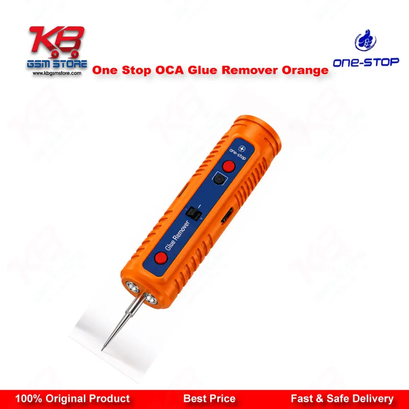 One Stop OCA Glue Remover Orange – Electric LCD Screen Degumming Tool with Needles