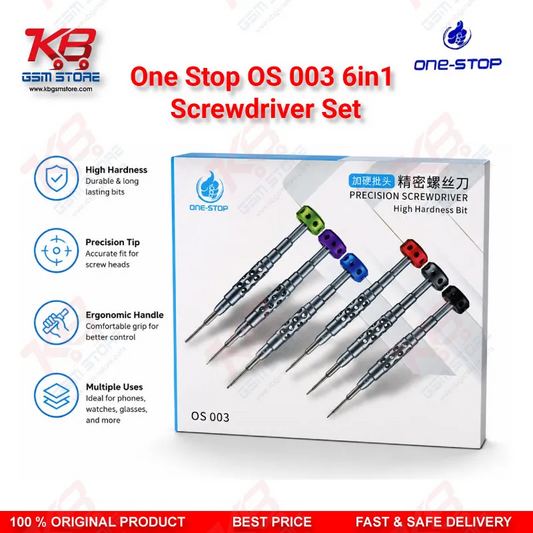 One Stop OS-003 6-in-1 Precision Screwdriver Set for Phone Repair
