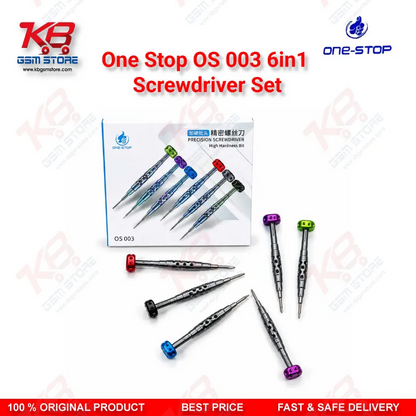 One Stop OS-003 6-in-1 Precision Screwdriver Set for Phone Repair