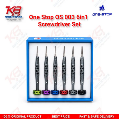 One Stop OS-003 6-in-1 Precision Screwdriver Set for Phone Repair