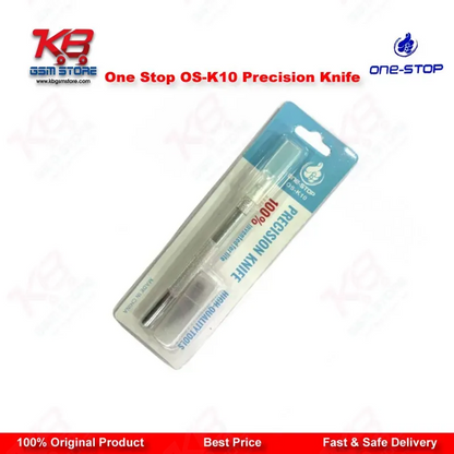 One Stop OS-K10 Precision Knife – Aluminium Handle with Stainless Steel Blade (5 Pcs)