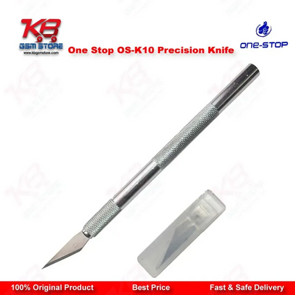One Stop OS-K10 Precision Knife – Aluminium Handle with Stainless Steel Blade (5 Pcs)