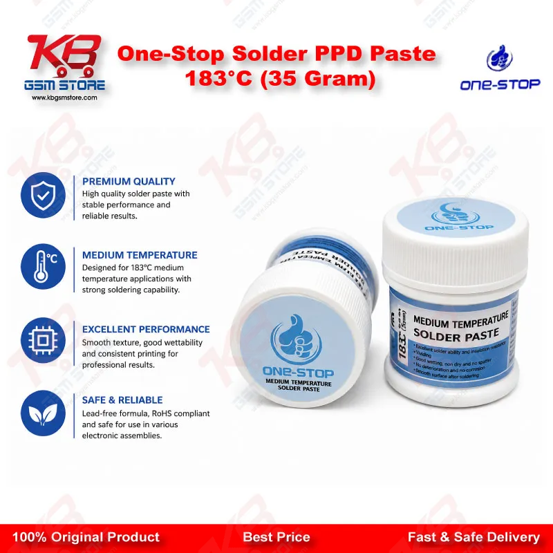 One-Stop Solder PPD Paste 183°C (35 Gram)