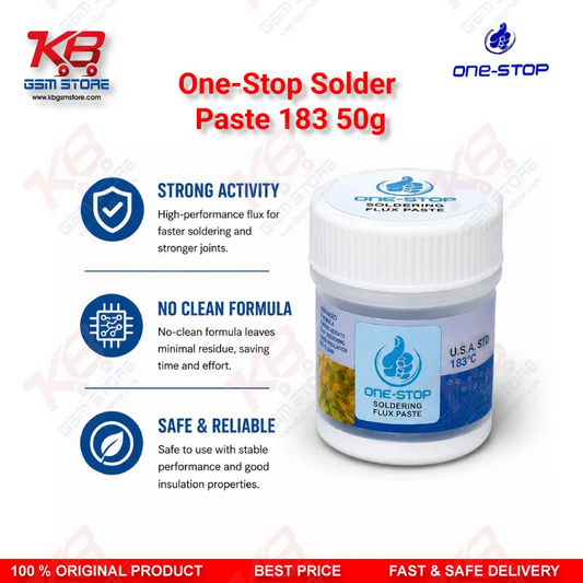 One-Stop Solder Paste 183°C 50g – Sn63/Pb37 BGA & SMD Reflow Paste