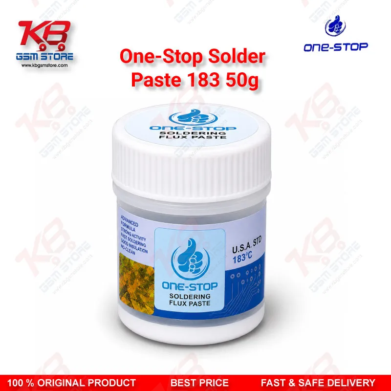One-Stop Solder Paste 183°C 50g – Sn63/Pb37 BGA & SMD Reflow Paste