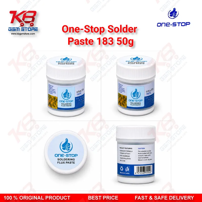 One-Stop Solder Paste 183°C 50g – Sn63/Pb37 BGA & SMD Reflow Paste