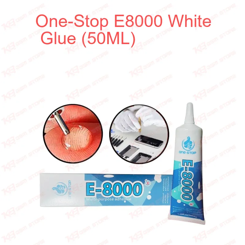 One-Stop E8000 White Glue (50ML)