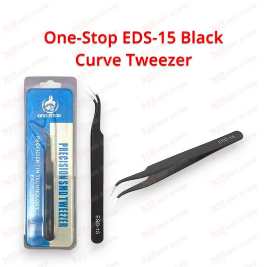 One-Stop EDS-15 Black Curve Tweezer