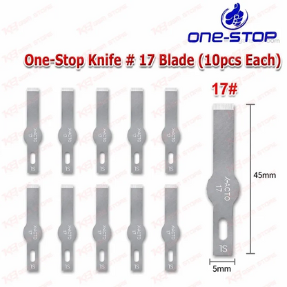 One-Stop Knife # 17 Blade (10pcs Each)