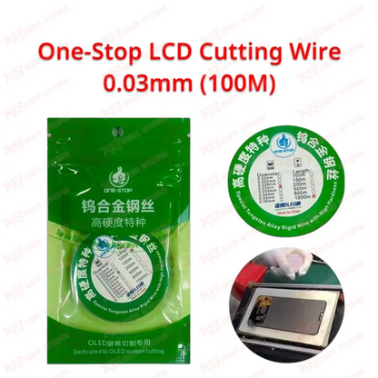 One-Stop LCD Cutting Wire 0.03mm (100M)