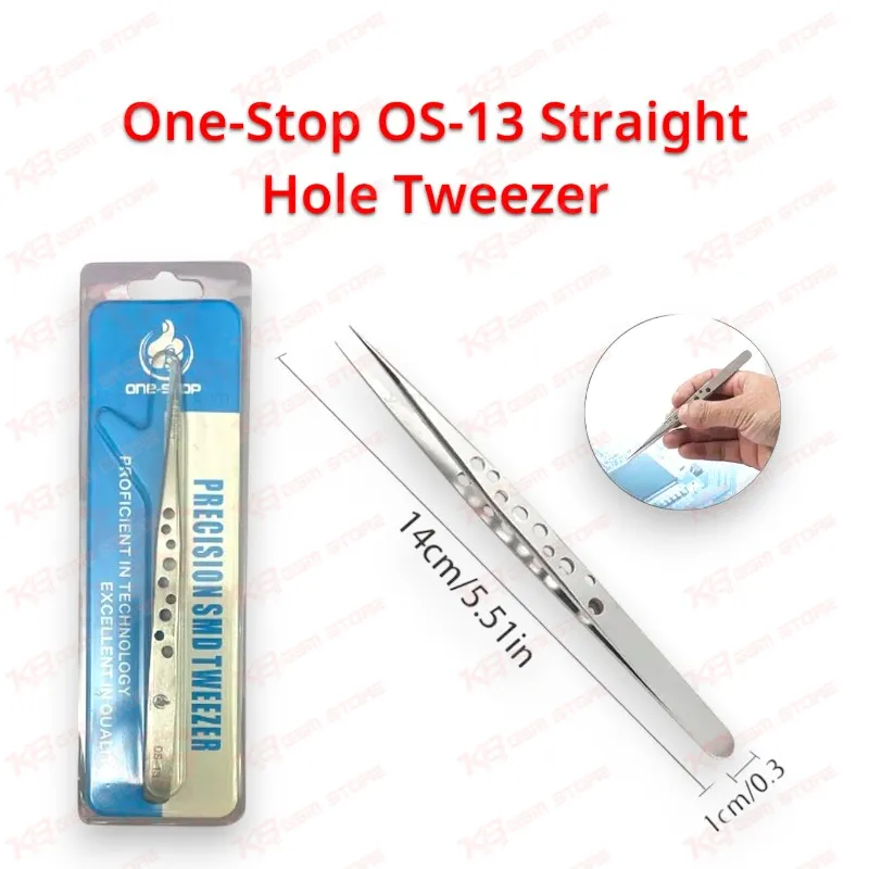 One-Stop OS-13 Straight Hole Tweezer