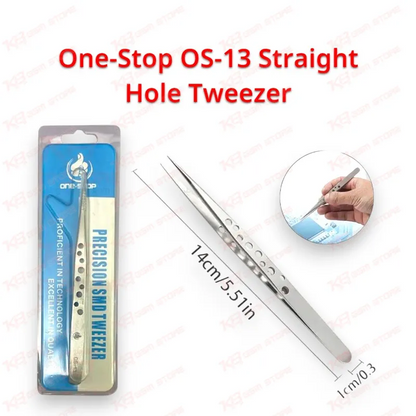 One-Stop OS-13 Straight Hole Tweezer