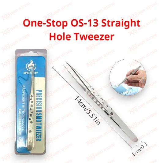 One-Stop OS-13 Straight Hole Tweezer