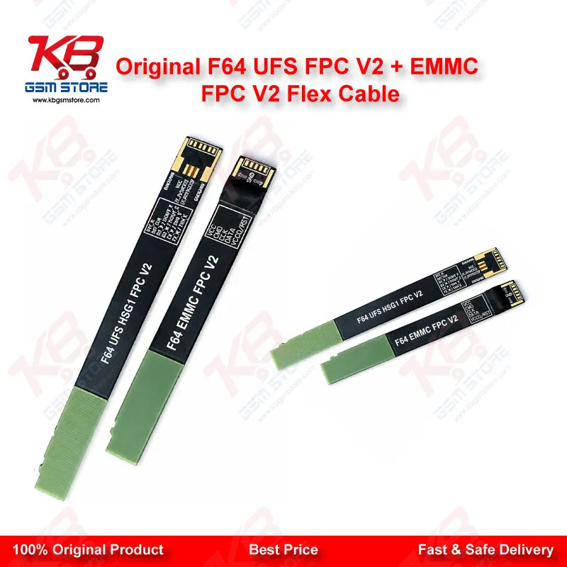 Original F64 UFS FPC V2 + eMMC FPC V2 Flex Cable Set (For Flash 64 Ultra / Lite Box)