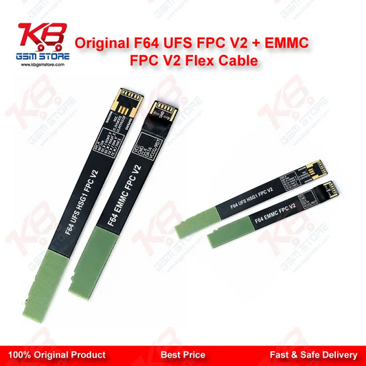 Original F64 UFS FPC V2 + eMMC FPC V2 Flex Cable Set (For Flash 64 Ultra / Lite Box)