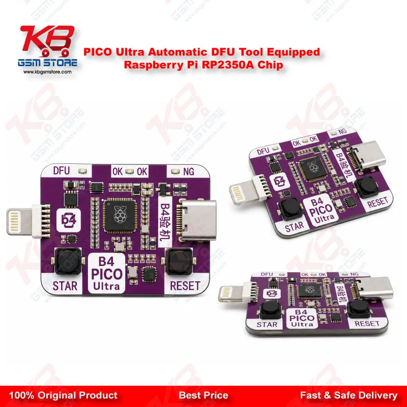 PICO Ultra Automatic DFU Tool - RP2350A Chip iPhone DFU & PWN Mode Board