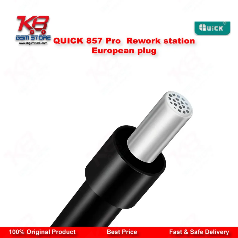 QUICK 857 Pro 580W Digital Hot Air Rework Station (European Plug)
