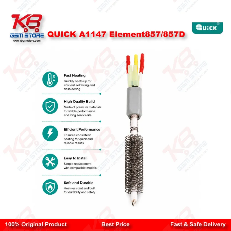Quick A1147 580W Heating Element – Genuine Replacement Core for 857 857A 857D 857DW 706W 957DW+
