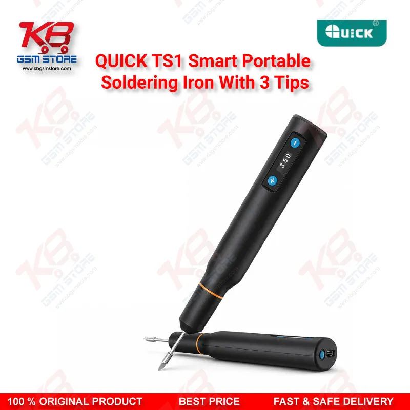 QUICK TS1 Smart Portable Soldering Iron With 3 Tips