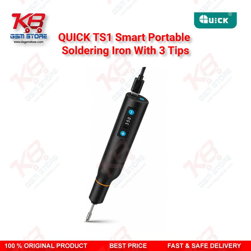 QUICK TS1 Smart Portable Soldering Iron With 3 Tips