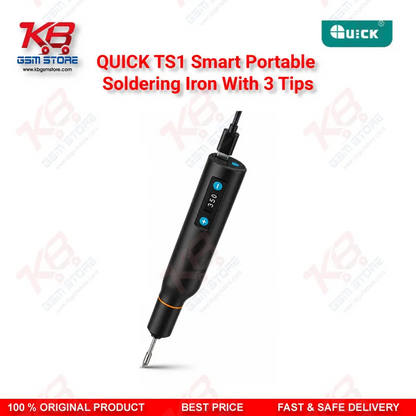 QUICK TS1 Smart Portable Soldering Iron With 3 Tips