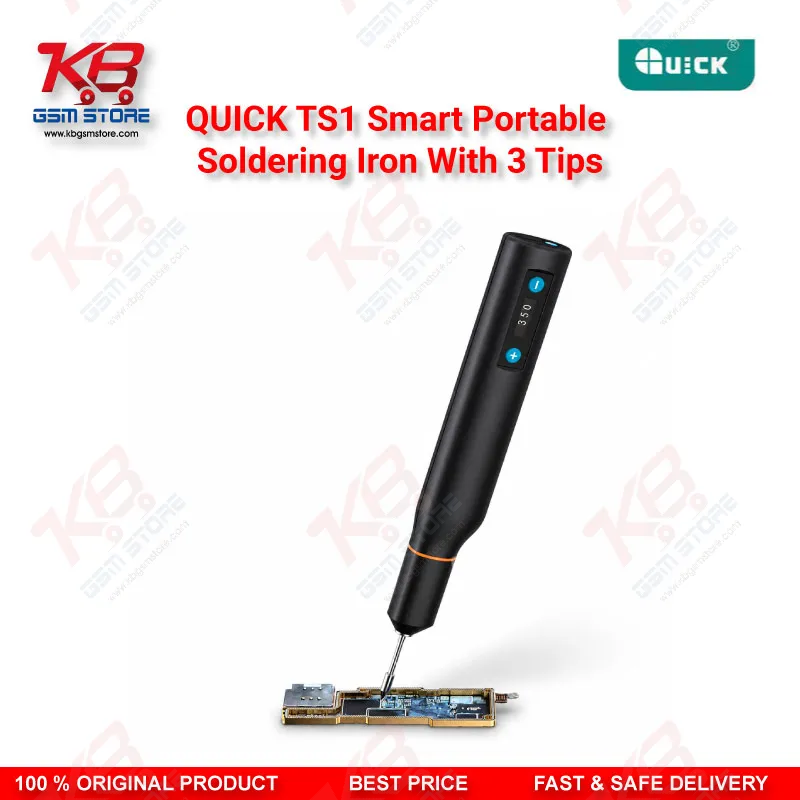 QUICK TS1 Smart Portable Soldering Iron With 3 Tips