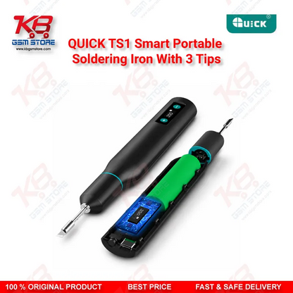 QUICK TS1 Smart Portable Soldering Iron With 3 Tips