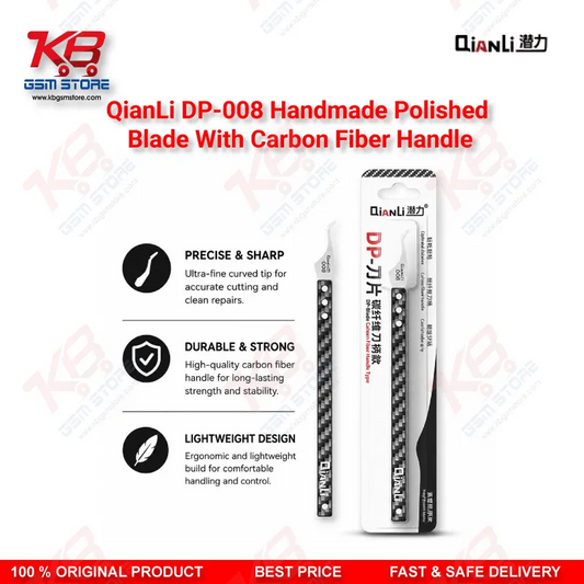 QianLi DP-008 Hand Polished Glue Removal Blade with Carbon Fiber Handle – Motherboard Repair Knife