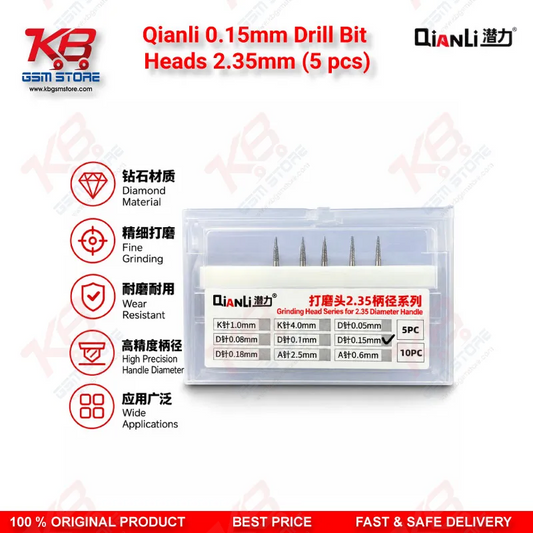 Qianli 0.15mm Drill Bit Heads 2.35mm (5 pcs) PCB Micro Drill