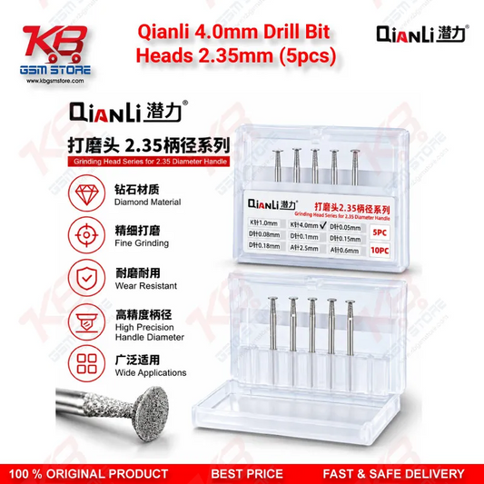 Qianli 4.0mm Drill Bit Heads 2.35mm (5pcs) for Grinding Pen