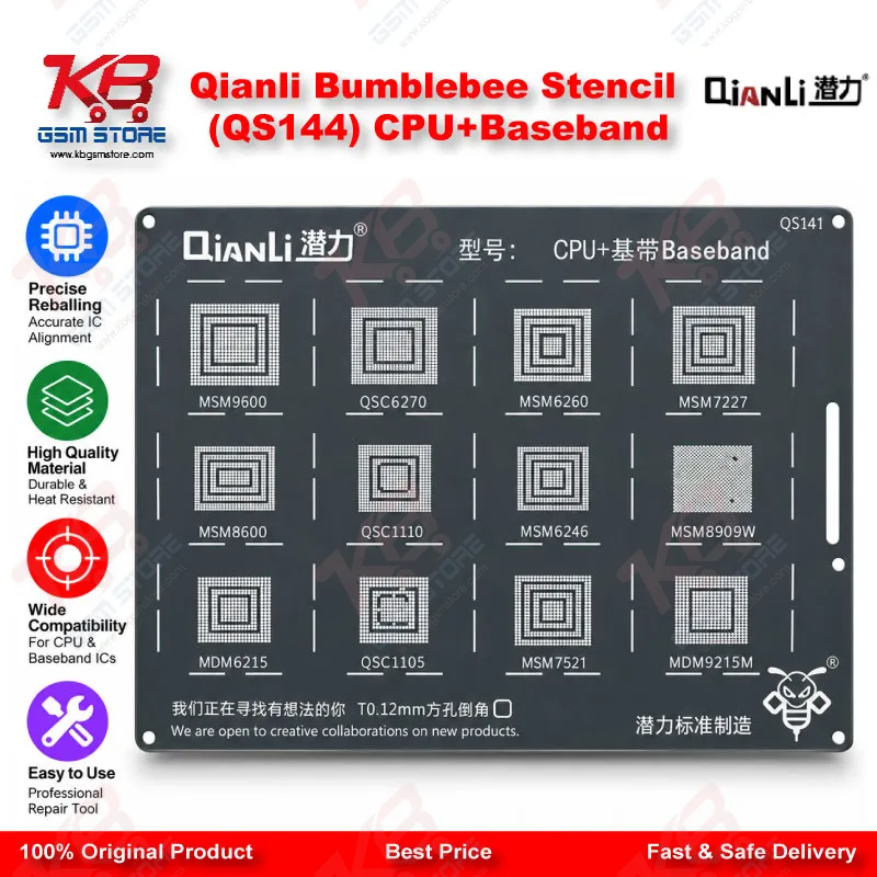 Qianli Bumblebee Stencil (QS144) CPU+Baseband