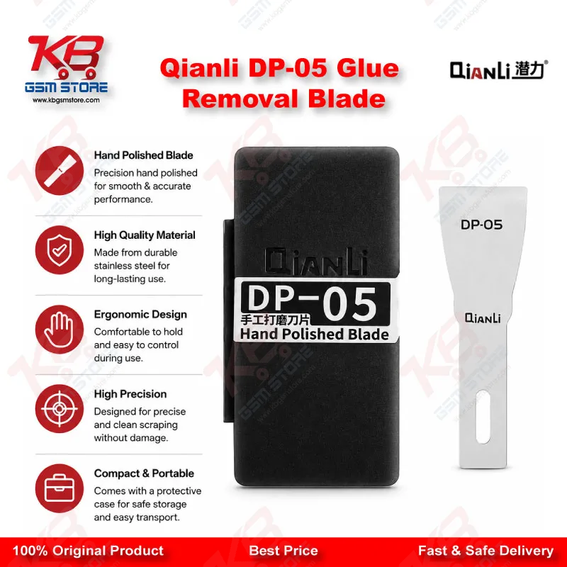Qianli DP-05 Hand Polished Glue Removal Blade – Stainless Steel PCB Layering Knife