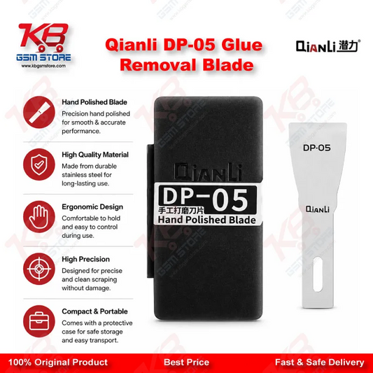 Qianli DP-05 Hand Polished Glue Removal Blade – Stainless Steel PCB Layering Knife